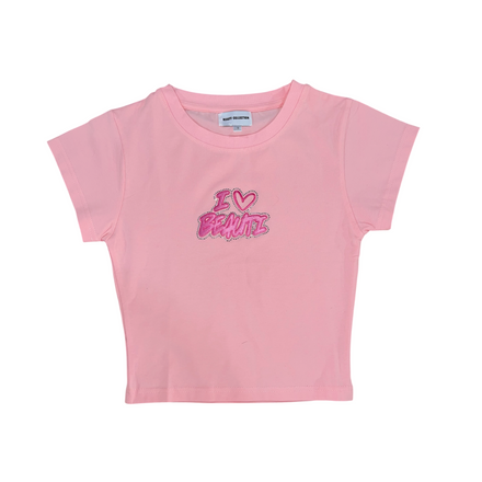 I ♥ BeauTi Baby Tee (Pink)