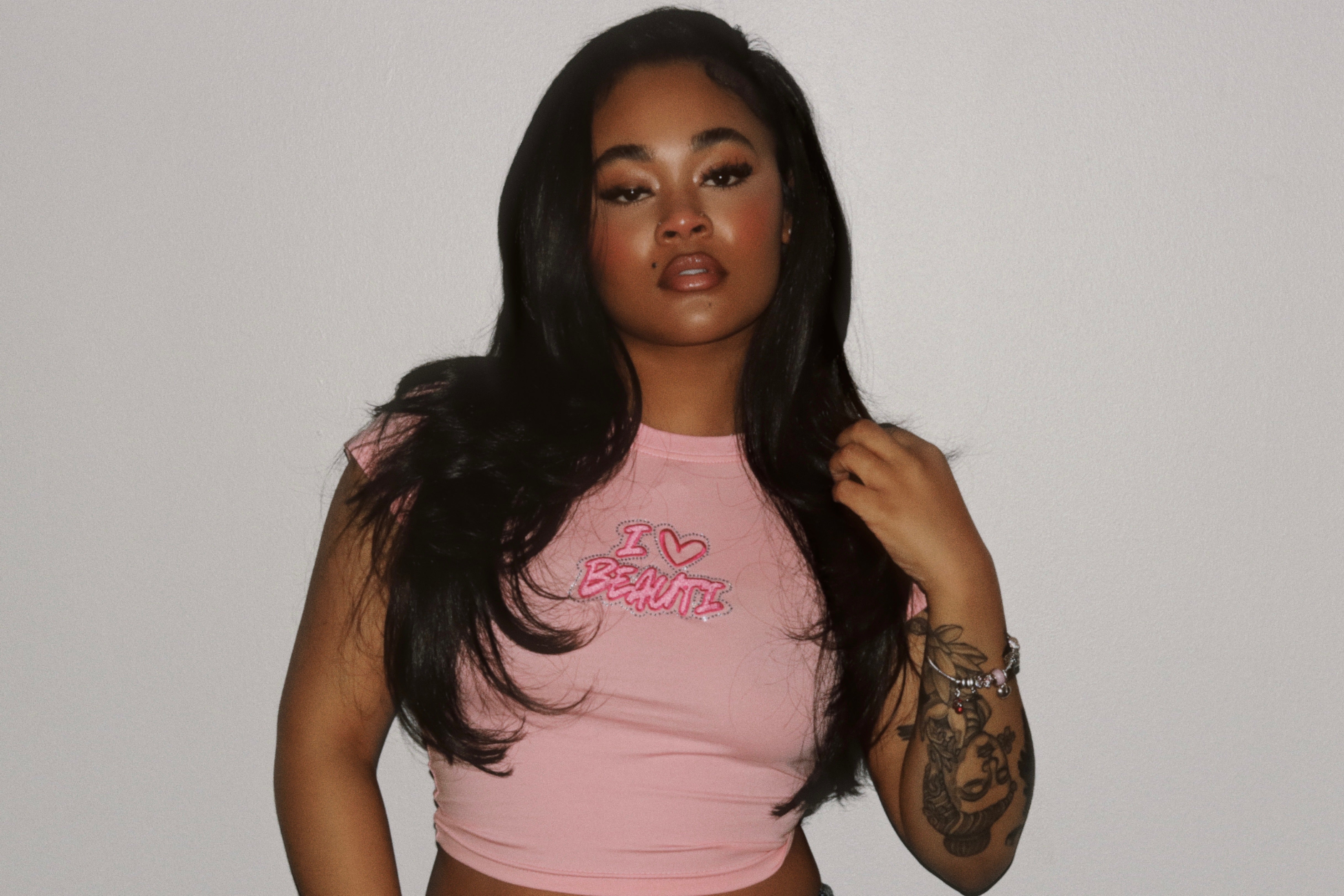 I ♥ BeauTi Baby Tee (Pink)