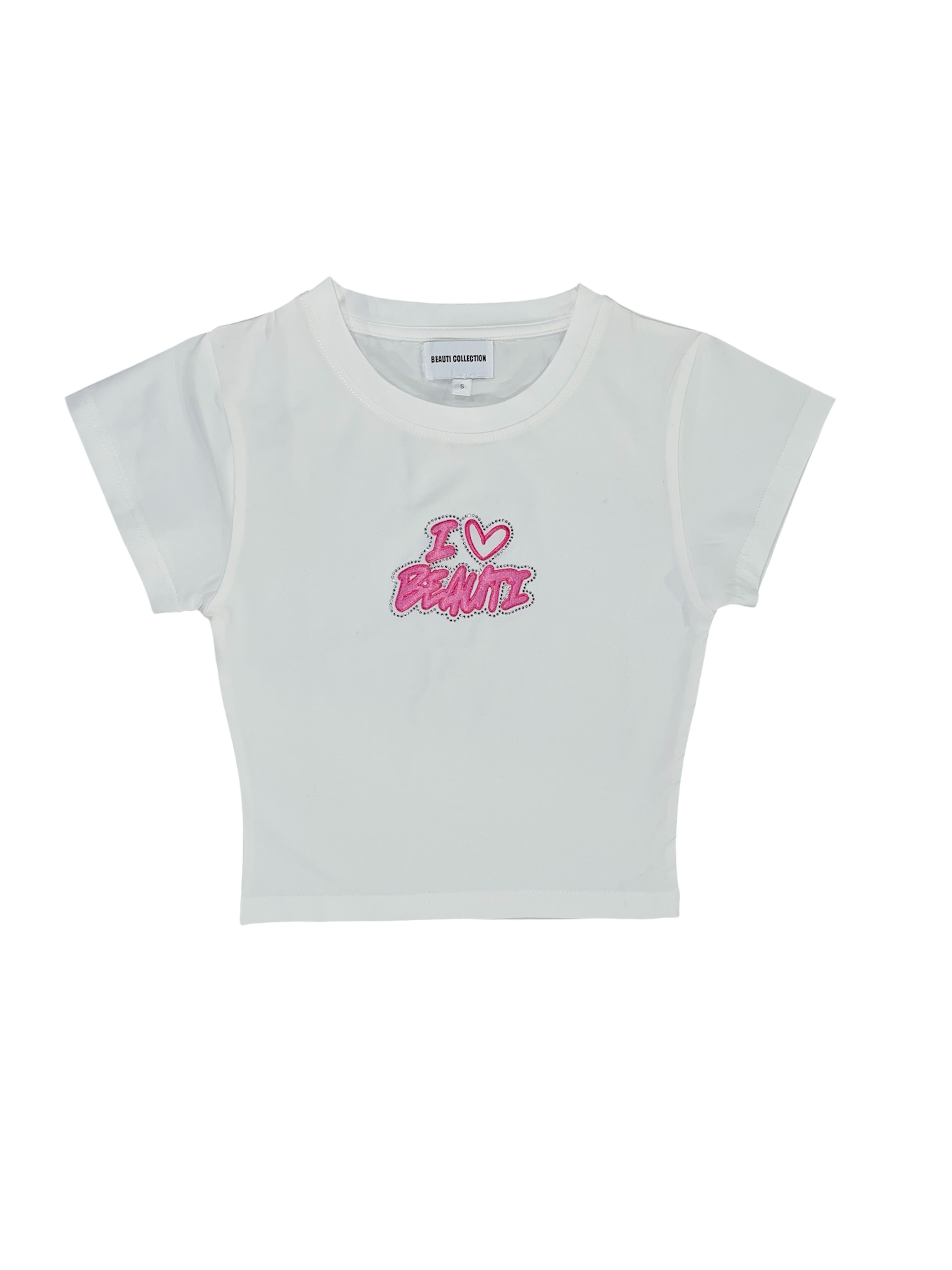 I ♥ BeauTi Baby Tee (White)